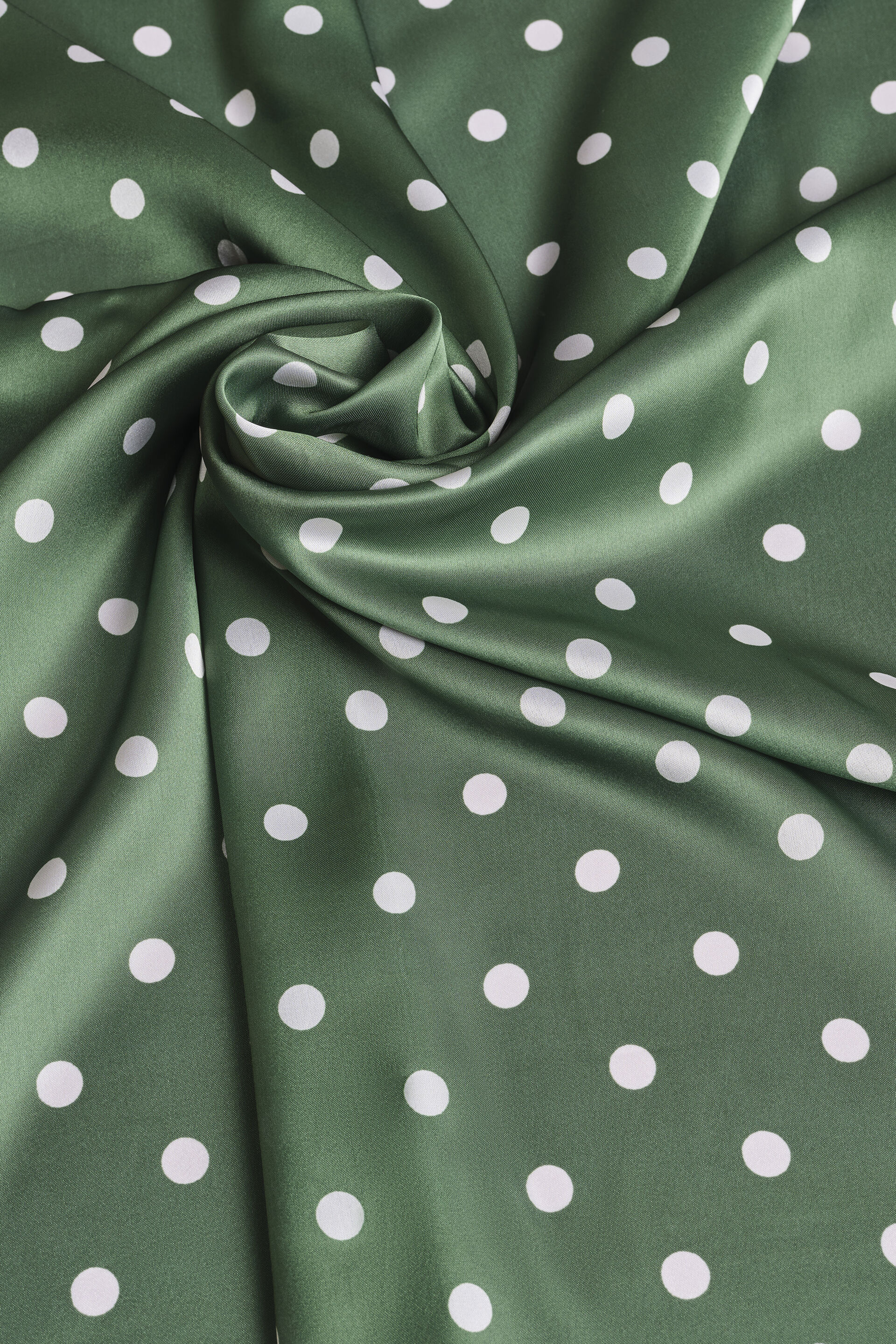 Soft Green Satin Scarf, , image 1